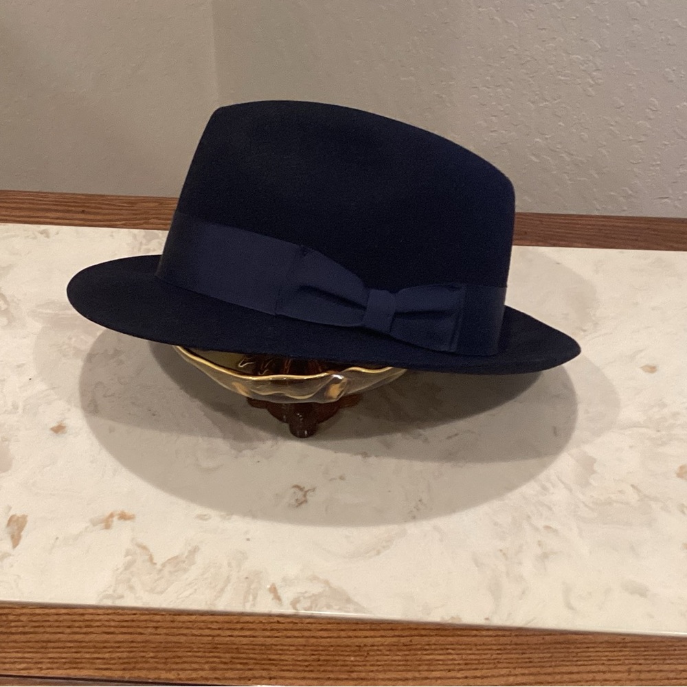 Biltmore Fedora - Navy Blue